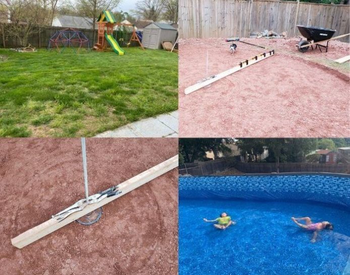 levelling above ground pool